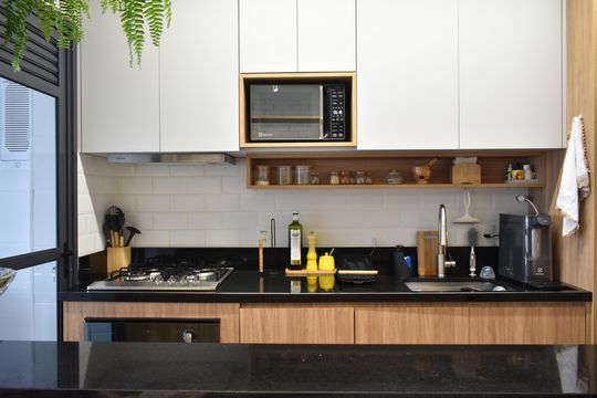 Cozinha de apartamento à venda com 2 quartos, 64m² em Vila Clementino, São Paulo