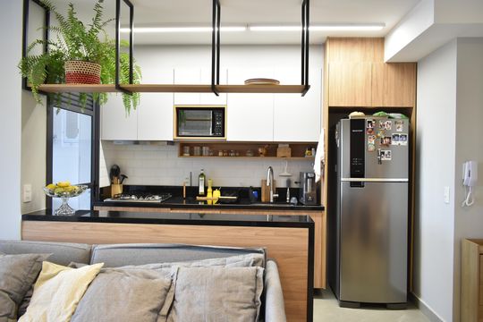 Cozinha de apartamento à venda com 2 quartos, 64m² em Vila Clementino, São Paulo