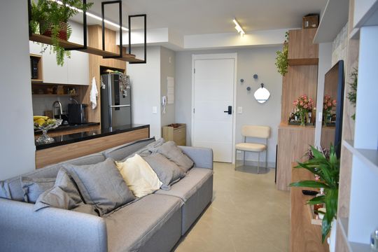 Sala de apartamento à venda com 2 quartos, 64m² em Vila Clementino, São Paulo