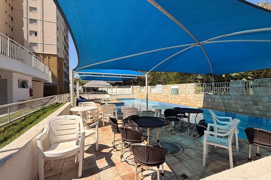 Área comum - Piscina de apartamento para alugar com 3 quartos, 77m² em Jardim Europa, Goiânia