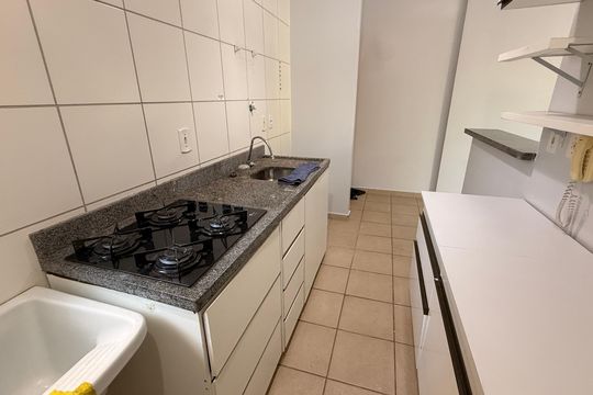 Cozinha de apartamento para alugar com 3 quartos, 77m² em Jardim Europa, Goiânia