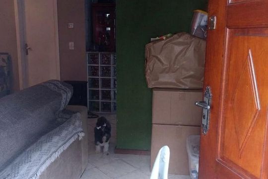Sala de casa de condomínio à venda com 3 quartos, 79m² em Vila Nova, Porto Alegre