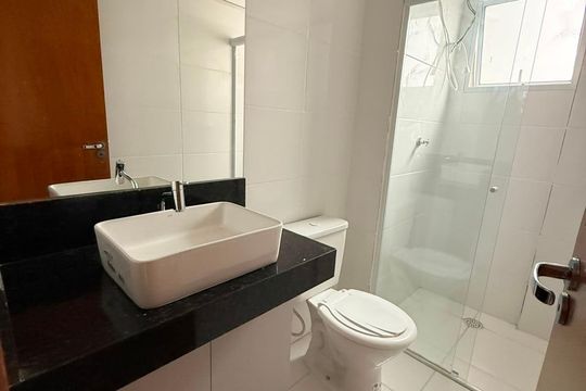 Banheiro social de apartamento à venda com 1 quarto, 30m² em Parque da Vila Prudente, São Paulo
