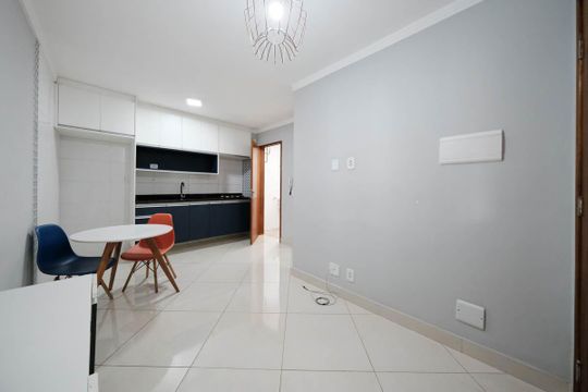 Sala/Cozinha de apartamento à venda com 1 quarto, 34m² em Vila Santa Teresa, São Paulo