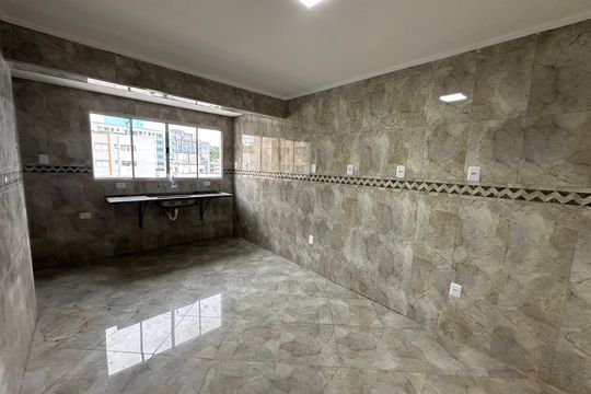 Cozinha de apartamento para alugar com 3 quartos, 128m² em Centro, São Vicente