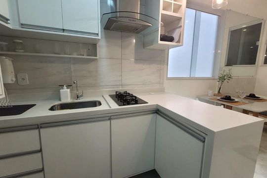 Cozinha de apartamento à venda com 1 quarto, 36m² em Praça da Bandeira, Rio de Janeiro