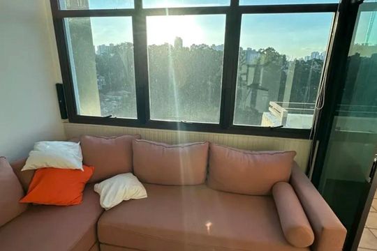 Sala de apartamento para alugar com 2 quartos, 61m² em Paraíso do Morumbi, São Paulo