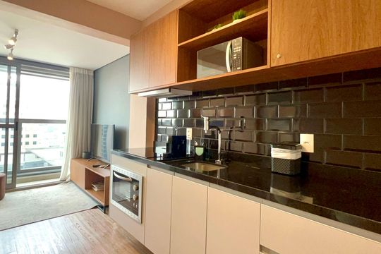 Cozinha de apartamento à venda com 2 quartos, 61m² em Jardim Paulista, São Paulo