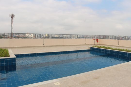 Área comum - Piscina de apartamento para alugar com 2 quartos, 35m² em Vila Palmares, São Caetano do Sul