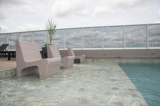 Área comum - Piscina de kitnet/studio à venda com 1 quarto, 27m² em Vila Clementino, São Paulo