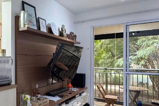 Sala de apartamento à venda com 1 quarto, 42m² em Jardim Olavo Bilac, São Bernardo do Campo