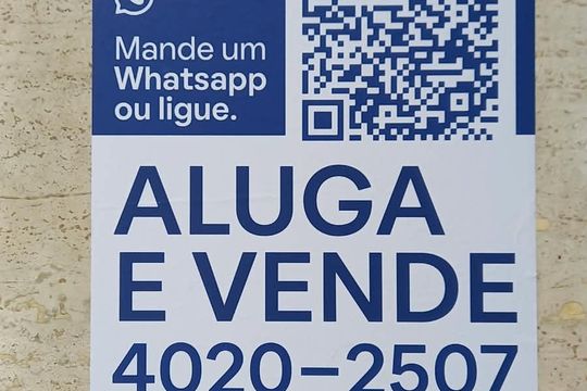 Placa de apartamento para alugar com 2 quartos, 98m² em Perdizes, São Paulo