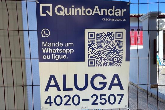 Placa Instalada em 25/09/2026 - Cod.ZHXM-33 de casa para alugar com 2 quartos, 42m² em Santos Dumont, São Leopoldo