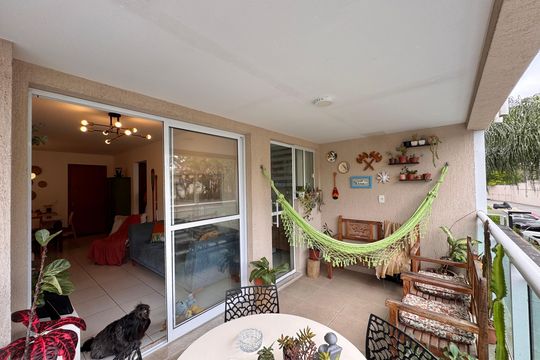 Varanda de apartamento à venda com 2 quartos, 75m² em Recreio dos Bandeirantes, Rio de Janeiro