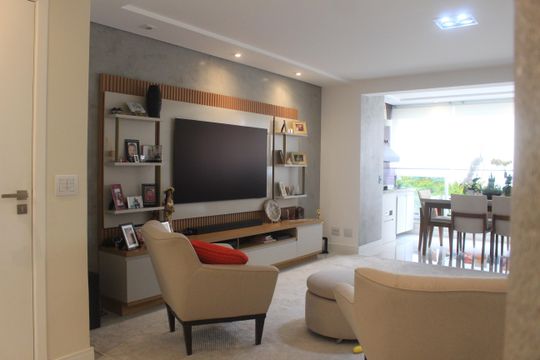 Sala de apartamento à venda com 3 quartos, 156m² em Santa Paula, São Caetano do Sul
