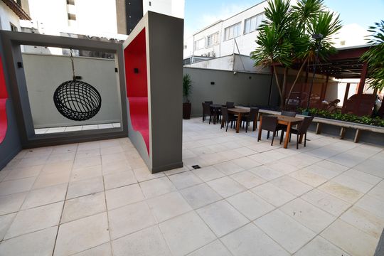 Área comum de apartamento à venda com 1 quarto, 70m² em Cambuí, Campinas