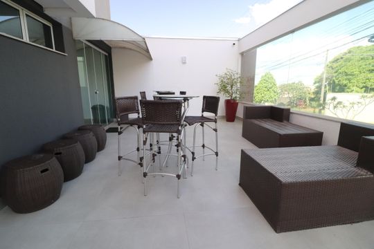 Área comum - Salão de festas de apartamento para alugar com 2 quartos, 72m² em Tubalina, Uberlândia