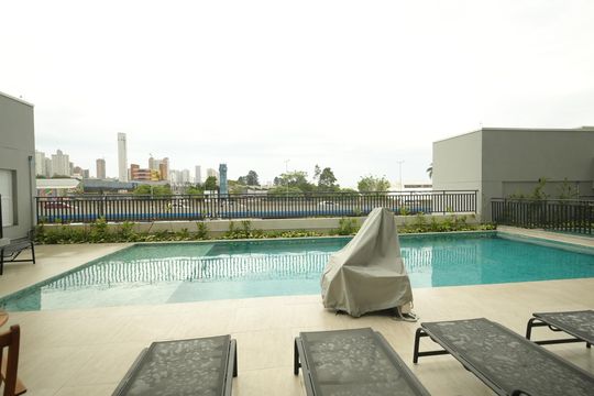 Área comum - Piscina de apartamento para alugar com 2 quartos, 37m² em Jardim, Santo André