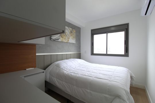 Quarto Suíte de apartamento para alugar com 1 quarto, 25m² em Vila Nova Conceição, São Paulo