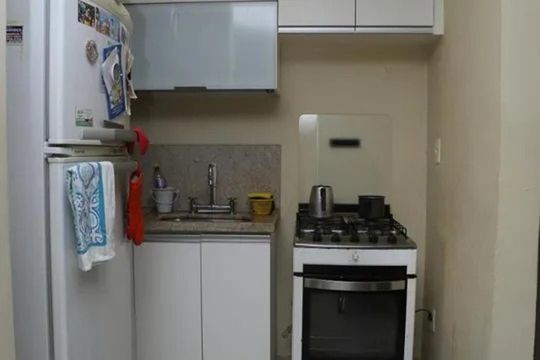 Cozinha de apartamento à venda com 1 quarto, 65m² em Tijuca, Rio de Janeiro