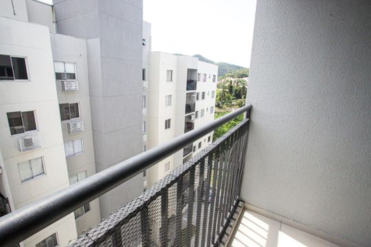 Varanda da Sala de kitnet/studio à venda com 1 quarto, 37m² em Taquara, Rio de Janeiro