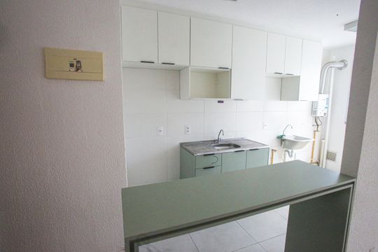 Cozinha de kitnet/studio à venda com 1 quarto, 37m² em Taquara, Rio de Janeiro