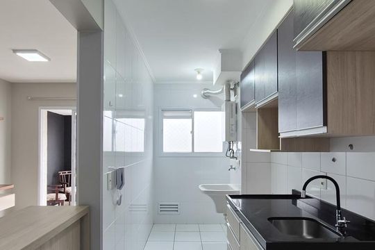 Cozinha de apartamento para alugar com 2 quartos, 55m² em Independência, São Bernardo do Campo