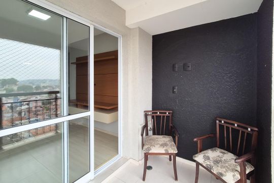 Varanda da Sala de apartamento para alugar com 2 quartos, 55m² em Independência, São Bernardo do Campo