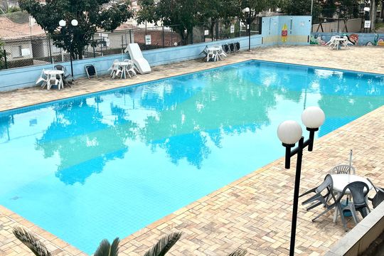Área comum - Piscina de apartamento para alugar com 2 quartos, 48m² em Jardim Sao Miguel, Ferraz de Vasconcelos