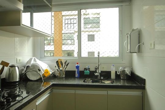 Cozinha  de apartamento à venda com 2 quartos, 67m² em Paulicéia, São Bernardo do Campo