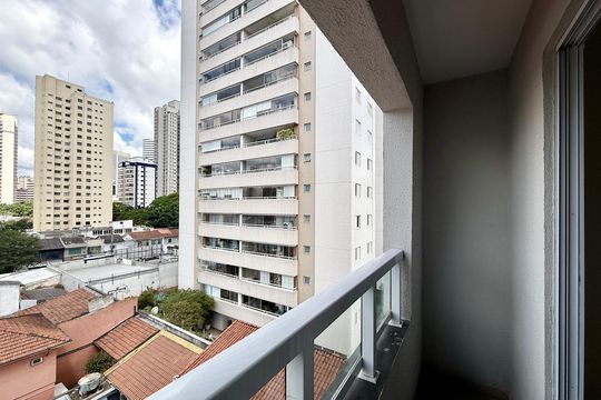 Sacada  de kitnet/studio para alugar com 1 quarto, 24m² em Itaim Bibi, São Paulo
