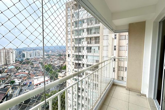 Varanda da Sala de apartamento para alugar com 2 quartos, 58m² em Jardim Flor da Montanha, Guarulhos