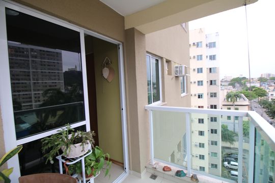 Varanda da Sala de apartamento à venda com 3 quartos, 65m² em Penha, Rio de Janeiro