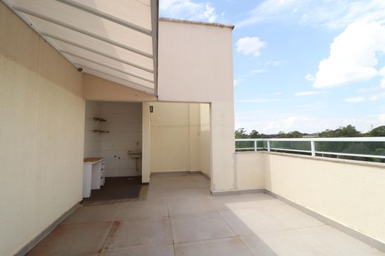 Terraço - Cobertura de apartamento para alugar com 3 quartos, 130m² em Santa Mônica, Uberlândia