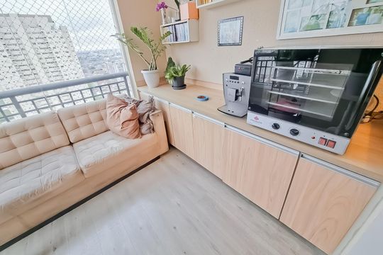 Sala - Varanda de apartamento à venda com 2 quartos, 62m² em Ipiranga, São Paulo