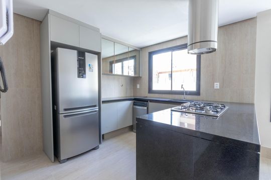 Cozinha de apartamento à venda com 3 quartos, 92m² em Sion, Belo Horizonte