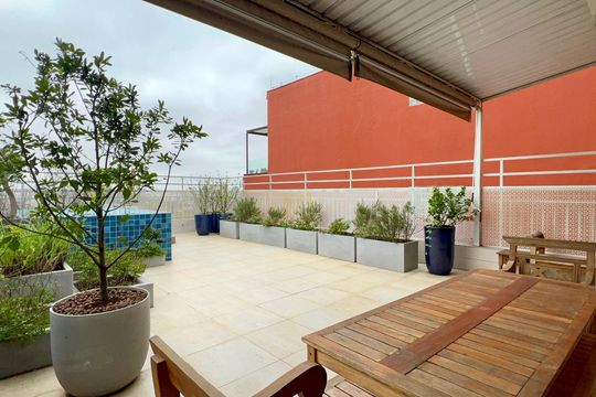 Área comum - Churrasqueira de apartamento para alugar com 1 quarto, 45m² em Pinheiros, São Paulo