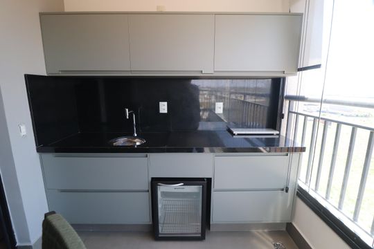 Varanda gourmet de apartamento para alugar com 3 quartos, 103m² em Jardim Sul, Uberlândia