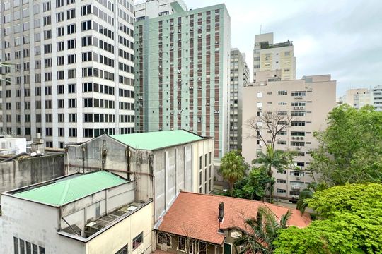 Vista da Varanda de apartamento à venda com 1 quarto, 53m² em Jardim Paulista, São Paulo