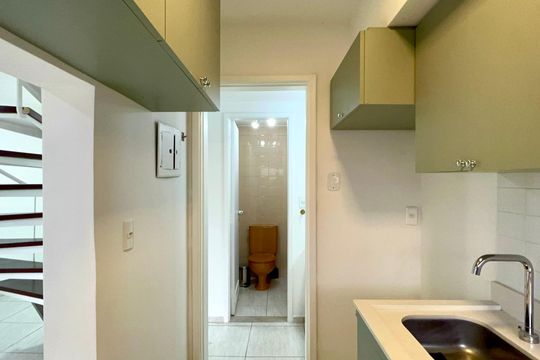 Cozinha de apartamento à venda com 1 quarto, 53m² em Jardim Paulista, São Paulo