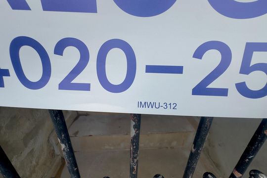 Código da placa IMWU-312 de casa para alugar com 1 quarto, 28m² em Jardim Presidente Dutra, Guarulhos