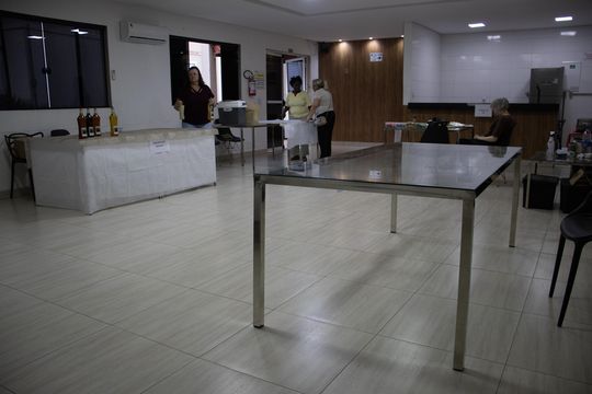 Área comum - Salão de festas de apartamento para alugar com 2 quartos, 47m² em Rp3 (regiões de Planejamento), Mauá