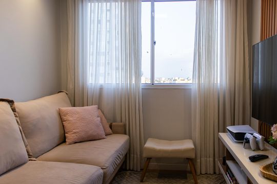 Sala de apartamento para alugar com 2 quartos, 47m² em Rp3 (regiões de Planejamento), Mauá