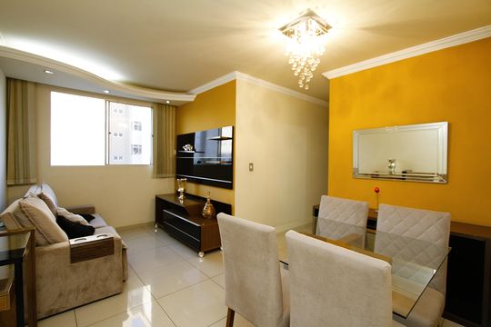 Sala de apartamento à venda com 3 quartos, 72m² em Cinquentenario, Belo Horizonte