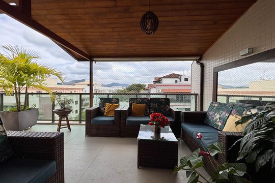 Varanda de apartamento à venda com 3 quartos, 176m² em Recreio dos Bandeirantes, Rio de Janeiro