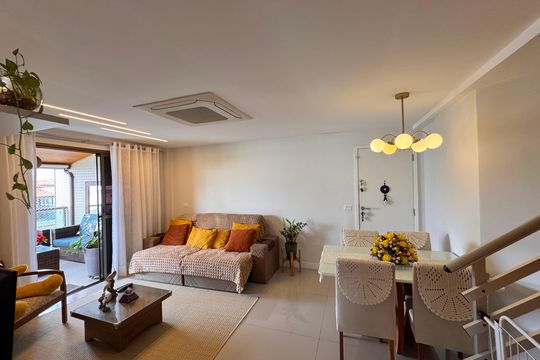 Sala de apartamento à venda com 3 quartos, 176m² em Recreio dos Bandeirantes, Rio de Janeiro