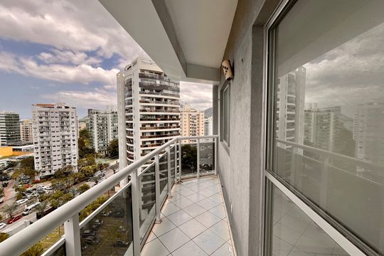 Varanda da Sala de apartamento à venda com 2 quartos, 67m² em Barra Olímpica, Rio de Janeiro