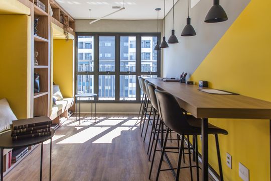 Área comum de kitnet/studio para alugar com 1 quarto, 29m² em Tucuruvi, São Paulo