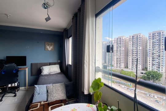 Sala - Quarto de kitnet/studio à venda com 1 quarto, 24m² em Bonfim, Osasco