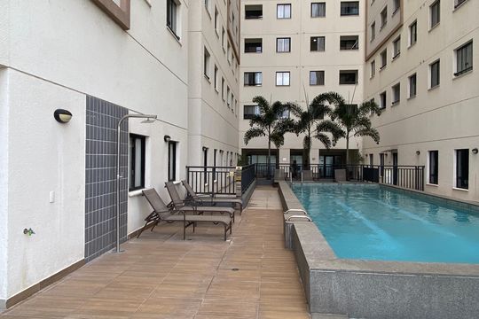 Área comum - Piscina - Sauna de kitnet/studio à venda com 1 quarto, 24m² em Bonfim, Osasco